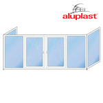 П-образный балкон Aluplast