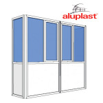 Балкон Aluplast полностью