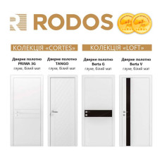 Акция на двери RODOS в краске белый матовый